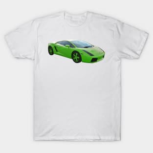 Lamborghini - Lime Green - Exotic Cars T-Shirt